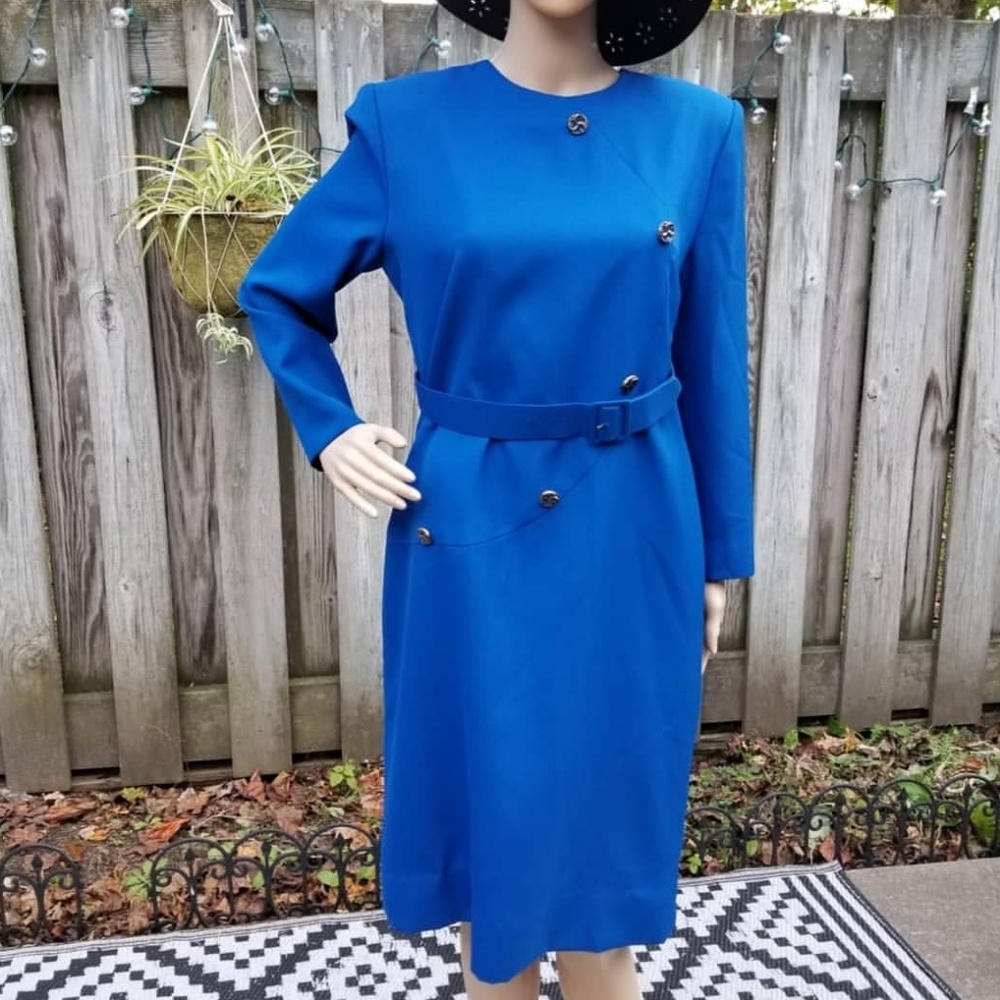 Henry Lee Petite blue vintage dress